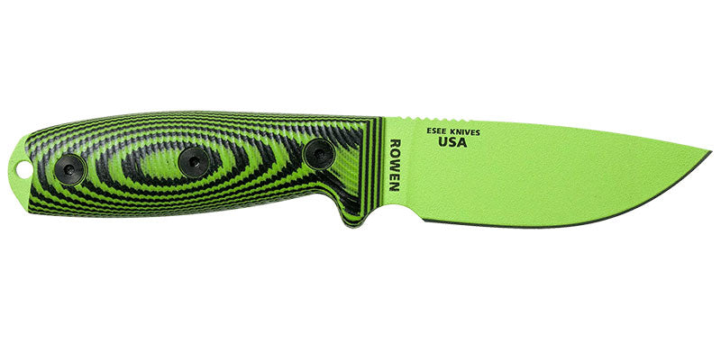 Couteau ESEE-3 Lame Venom Green Vert/Noir ESEE