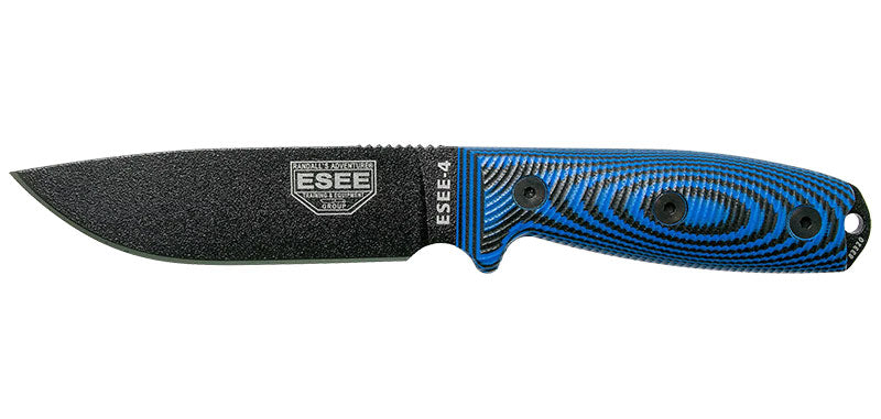 Couteau ESEE-4 Lame Noire Bleu/Noir ESEE