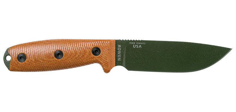 Couteau ESEE-4 Lame Verte Marron ESEE