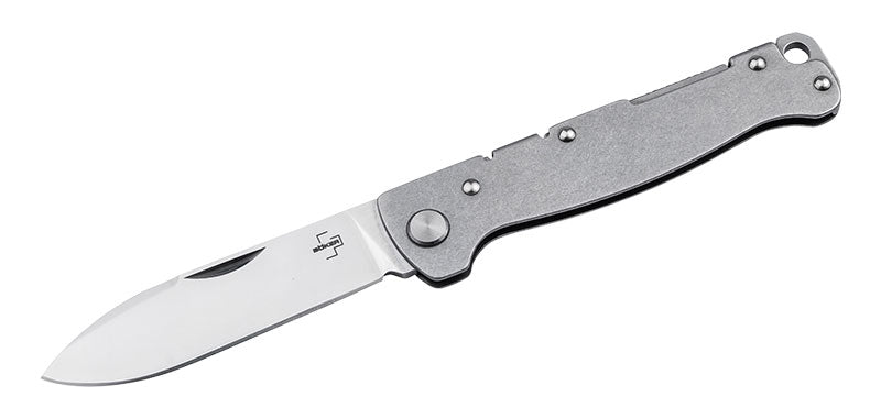Couteau Gris Drop point Boker Plus Atlas Backlock