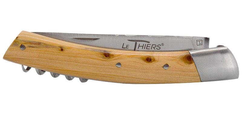 Couteau Le Thiers Bois de Genévrier Tire Bouchon