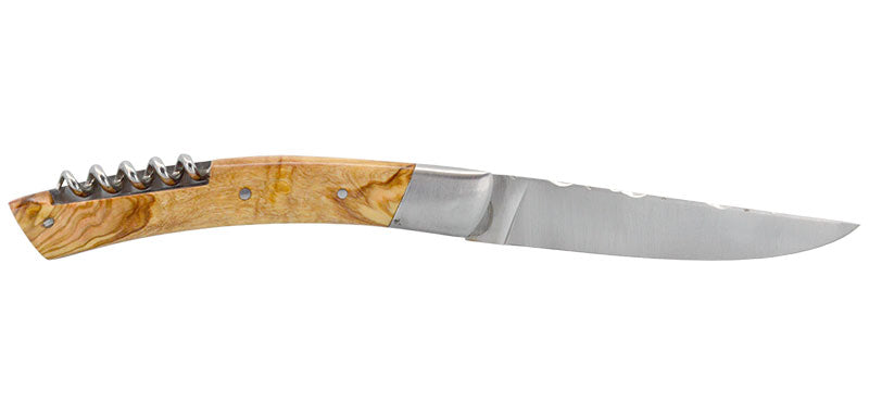 Couteau Le Thiers Tire Bouchon Bois d'Olivier