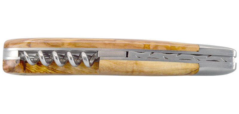 Couteau Le Thiers Tire Bouchon Bois d'Olivier