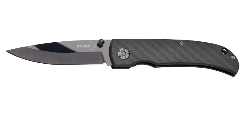 Couteau Noir Complet et Fibre de carbone Boker Plus