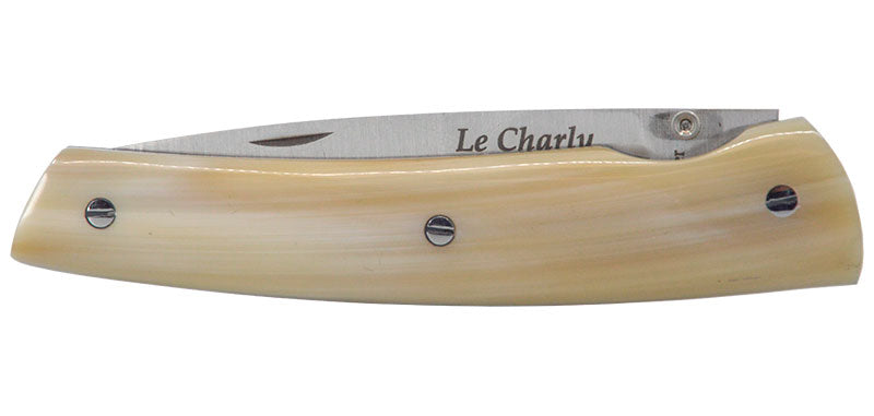 Couteau Pliant Corne Naturel Le Charly