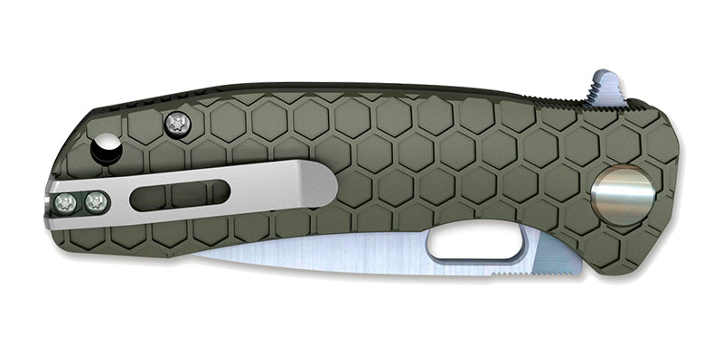 Couteau Pliant Large Vert Honey Badger
