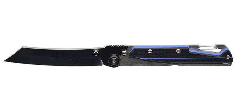Couteau Pliant SP3S noir/bleu Lug