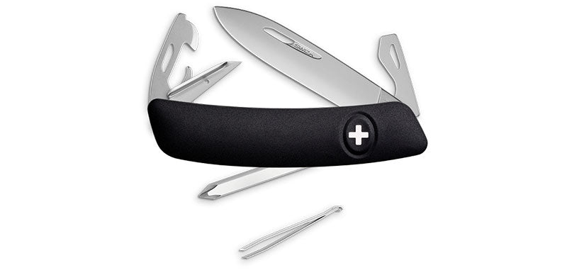 Couteau Suisse D04 Allmatt Noir Swiza