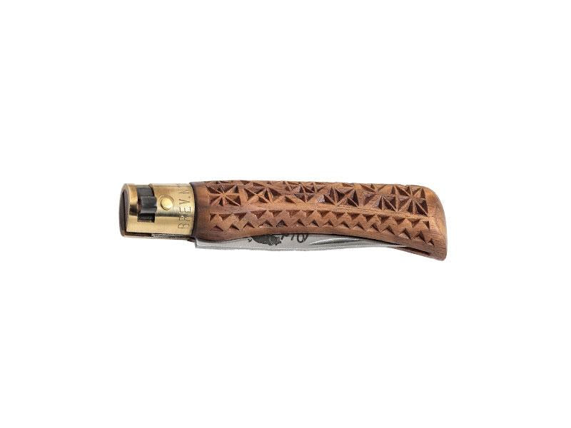 Couteau de Poche Old Bear Noyer Sculpté Taille S