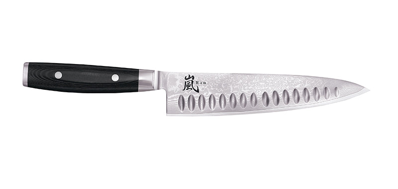 Couteau de Chef alvéolé Japonais Damas Yaxell