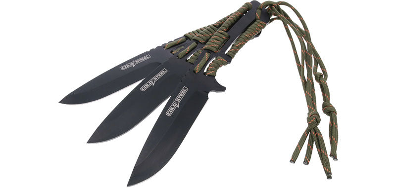 Couteau de Lancer Lot de 3 Paracorde Cold Steel