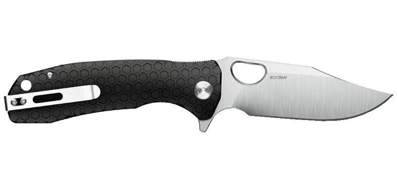 Couteau de Poche Clip Point Noir Honey Badger