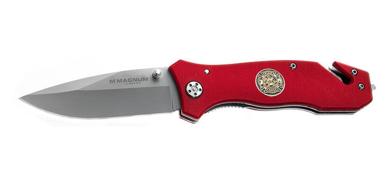 Couteau de Poche Pompier Rouge Boker Magnum