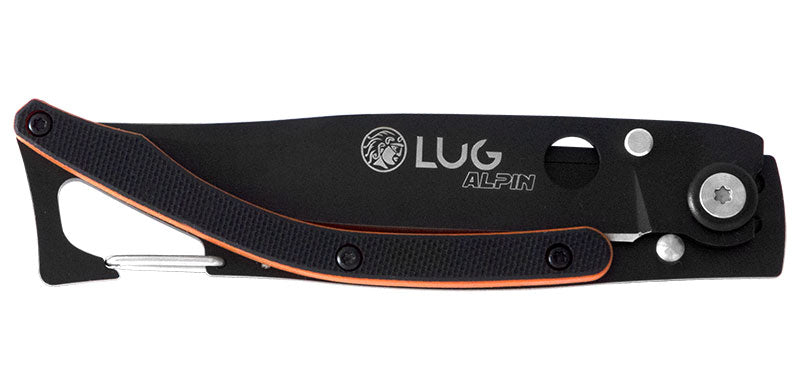 Couteau de Poche SP1T Noir/Orange Lug