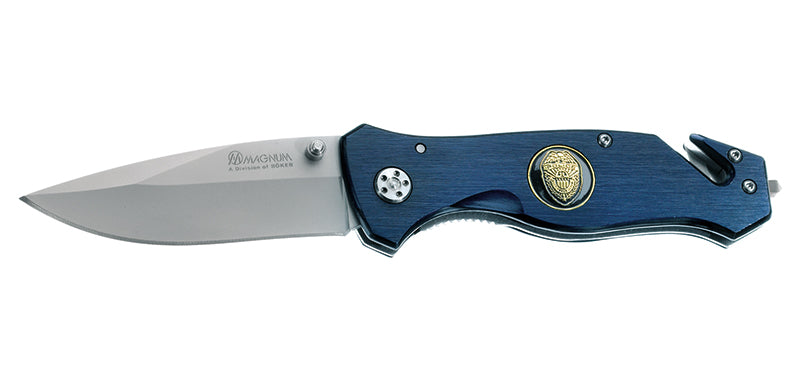 Couteau de Police Bleu Boker Magnum