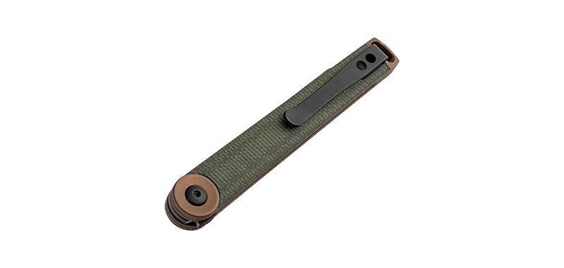Couteau de poche boker Kaizen Green Canvas Micarta