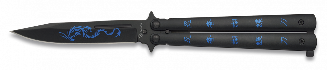 Couteau papillon Balisong Albainox Night Fighter II