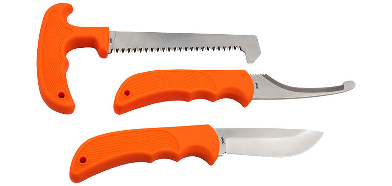 Set Couteau dépeceur et scie Orange Boker magnum