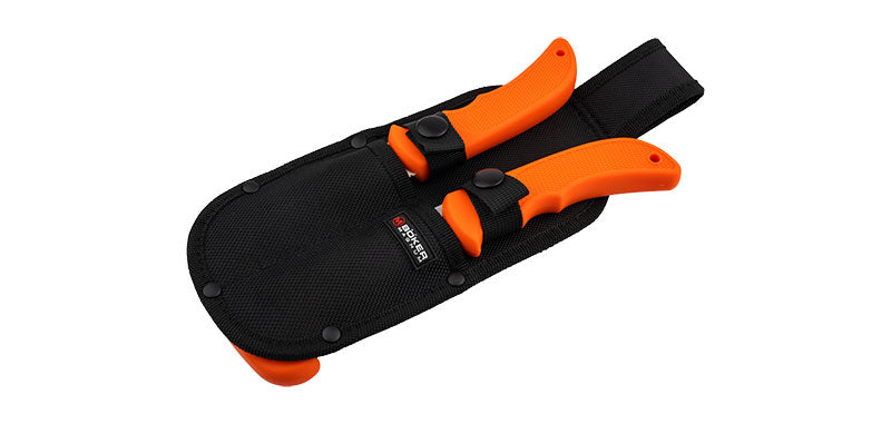 Set Couteau dépeceur et scie Orange Boker magnum