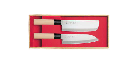 Set couteau de cuisine Nakiri & Santoku