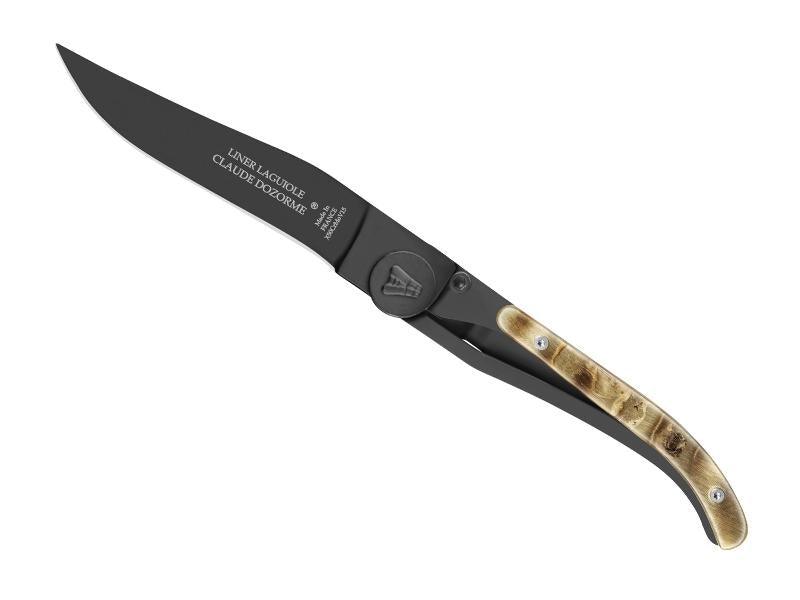 Couteau laguiole dozorme corne noir