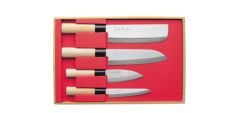 VINNAR Set Couteaux de cuisine 5 pièces, Couteau de chef Japonais