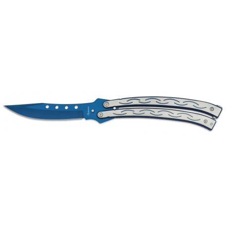 COUTEAU PAPILLON BLEU