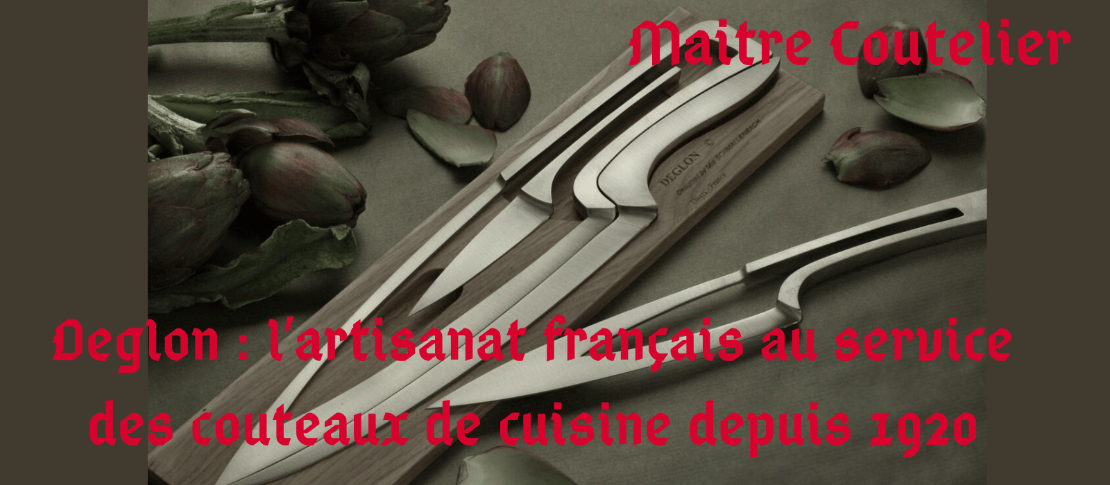 Deglon : l’artisanat français au service des couteaux de cuisine depuis 1920 Image