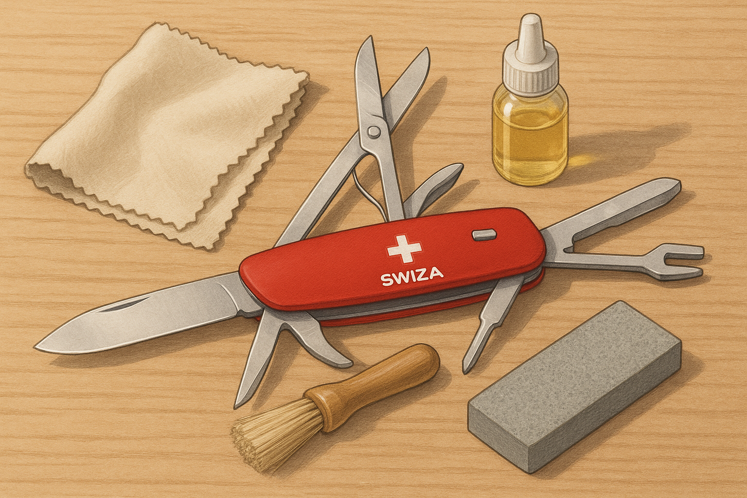 Comment entretenir son couteau suisse Swiza ?