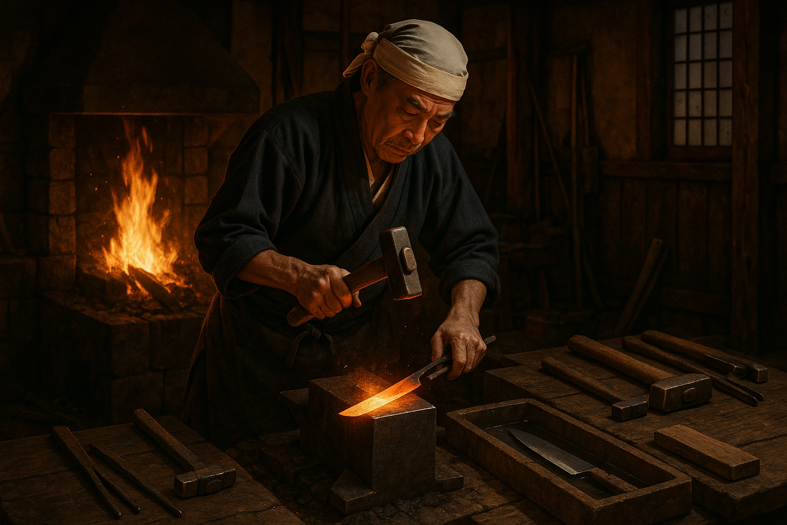 Comment sont fabriqués les couteaux japonais traditionnels ? Image