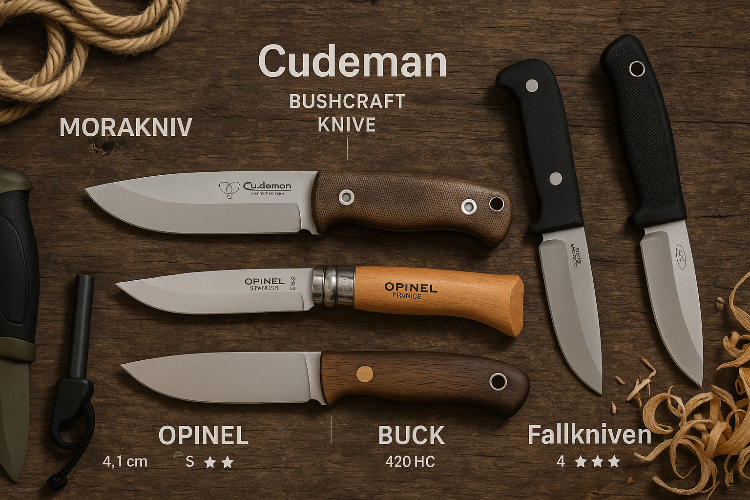 Comparaison entre Cudeman et d’autres marques de couteaux outdoor Image