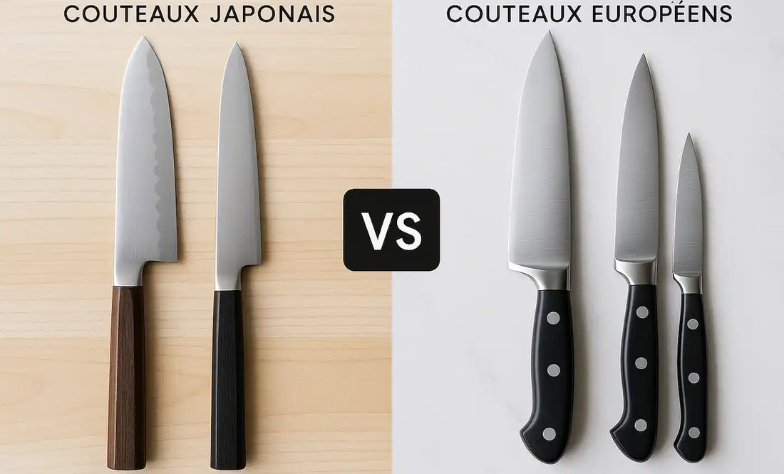 Couteau japonais vs couteau européen : quelles différences ?