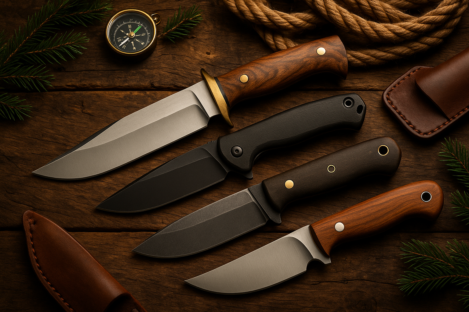 Les couteaux préférés des chasseurs et aventuriers