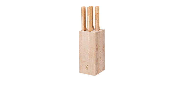 Bloc de 5 couteaux Opinel, Collection Parallèle