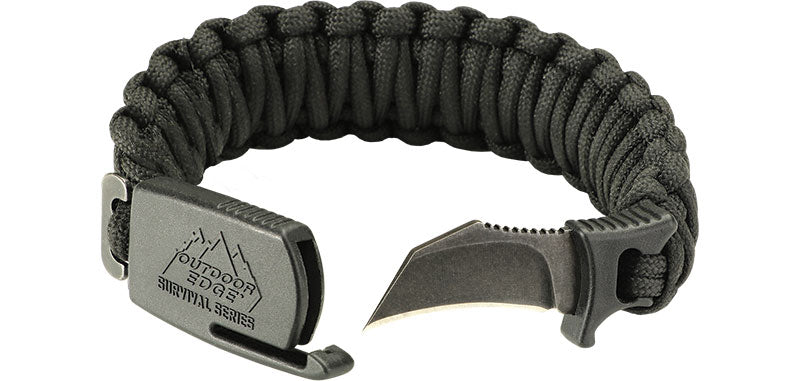 Bracelet de Survie Para-Claw Noir Large Outdoor Edge