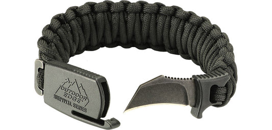 Bracelet de Survie Para-Claw Noir Large Outdoor Edge