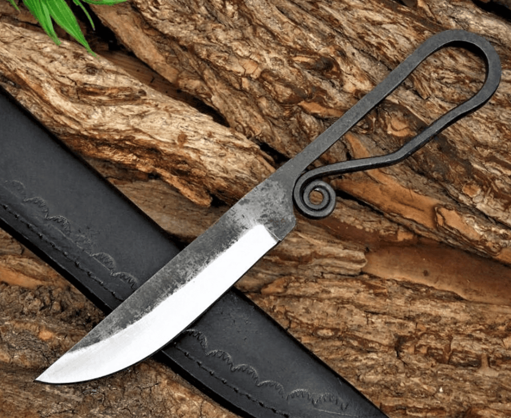 Couteau médiéval viking forgé