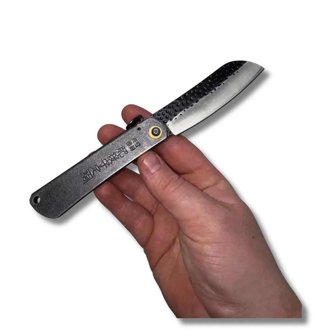 Couteau Higonokami Lame Santoku Martelé