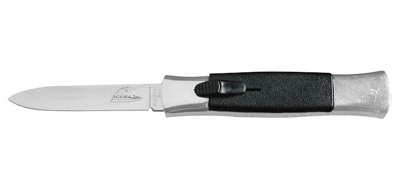 Couteau Automatique Noir et Acier Medio Consorzio Coltellinai