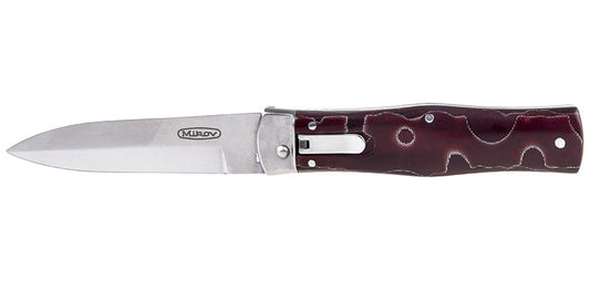 Couteau Automatique Predator Stonewash Bois stabilisé Mikov