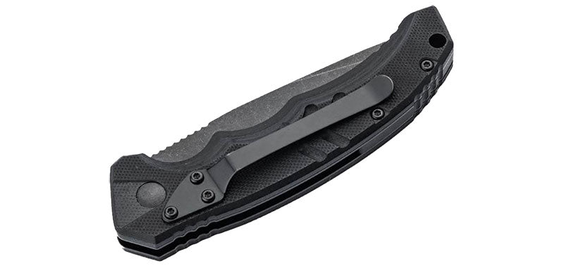 Couteau Automatique Tanto Noir Boker Plus