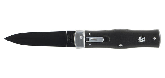 Couteau Automatique Tout Noir Predator Mikov