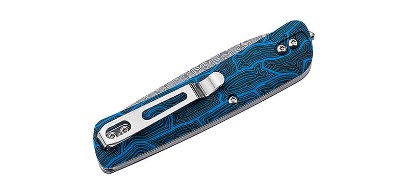 Couteau Bleu Damas Tech Tool Boker Plus