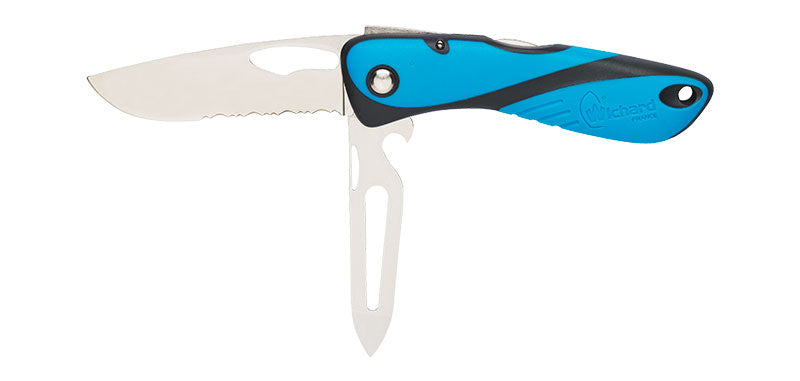 Couteau Bleu Offshore Lame Mixte et épissoir Wichard