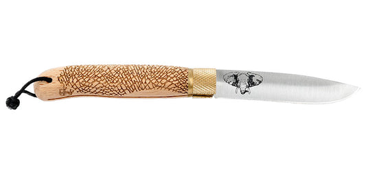 Couteau Bois d'hêtre Décoration Eléphant Décalé