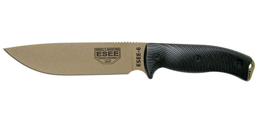 Couteau Bushcraft ESEE-6 Lame Dark Earth