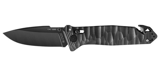 Couteau CAC S200 Lisse Toxifié Noir TB Outdoor