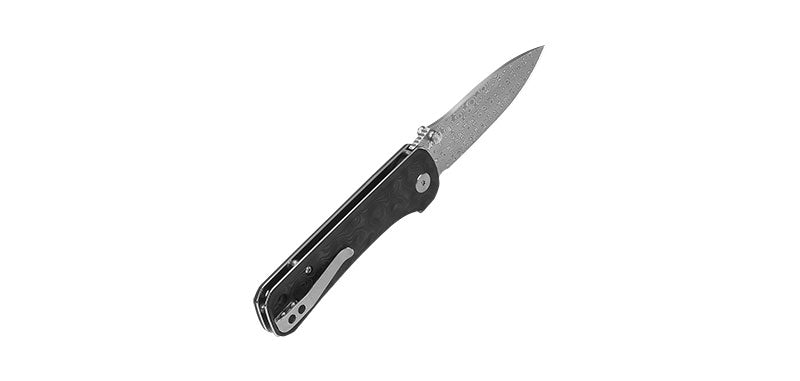 Couteau Carbone Damas Hawk QSP