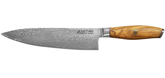Couteau Chef Japonais Damas Wusaki