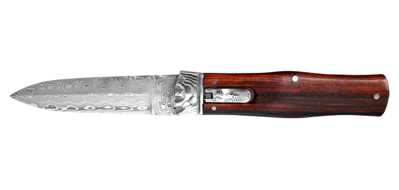 Couteau D'exception Damas Cocobolo Jaguar Mikov